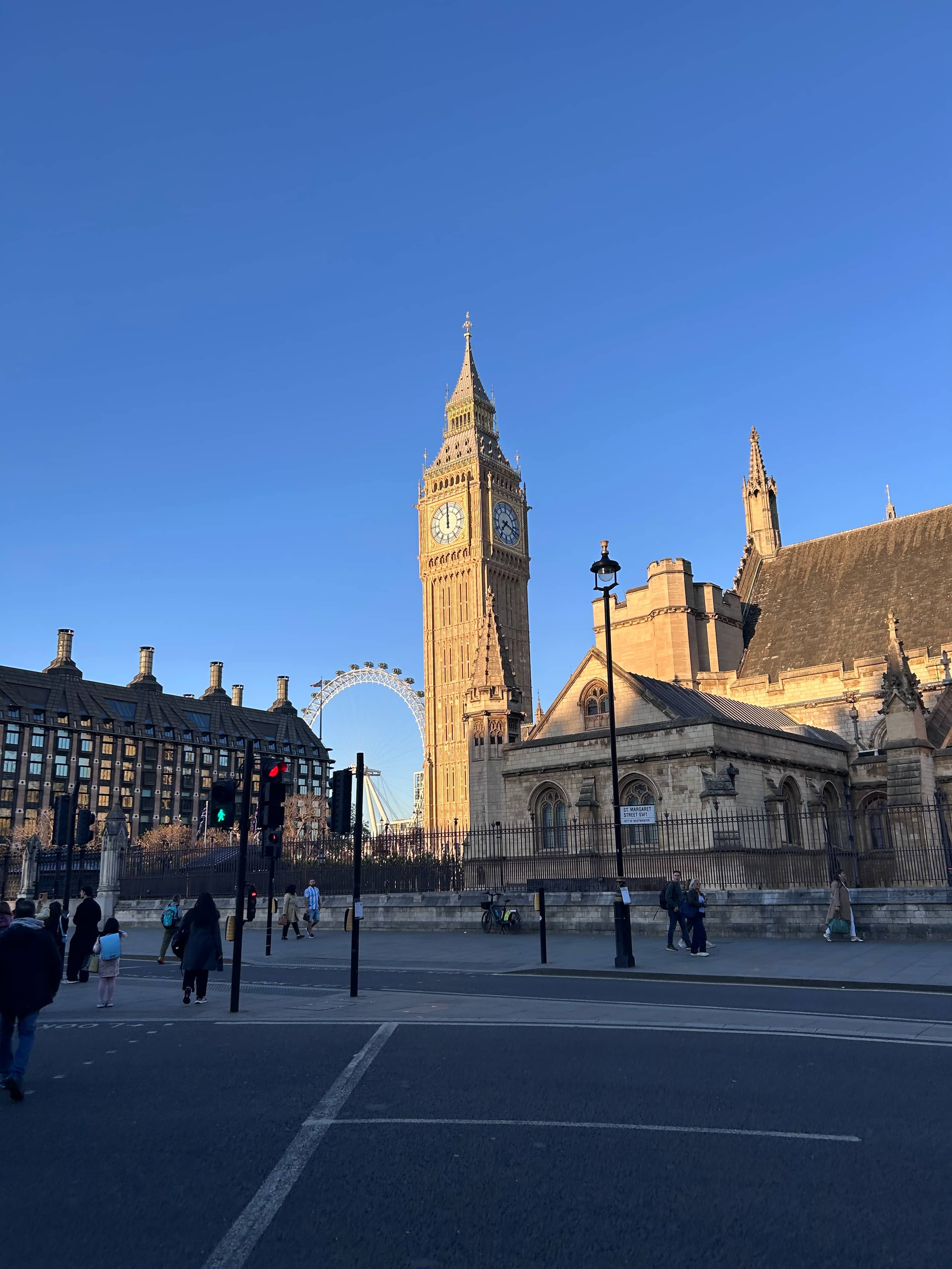Foto van de bekende Big Ben toren.